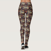Finse Laphond Honden Kerst Feestelijk Leggings (Achterkant)