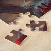 Finse Laphond Honden Kerst Feestelijk Legpuzzel (Zijkant)