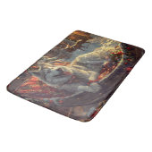 Finse Laphund hond Kerstmis Feest Badmat (Gekanteld)