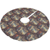 Finse Laphund hond Kerstmis Feest Kerstboom Rok (Gekanteld)