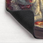 Finse Laphund hond Kerstmis Feest Muismat (Hoek)