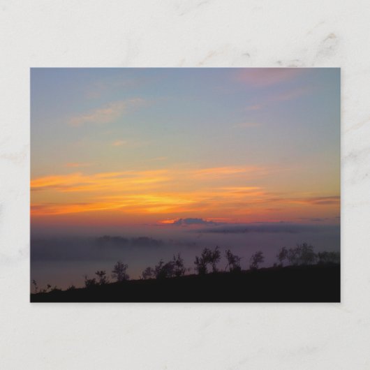 Finse Lapland in de avond van de zon en de zon Briefkaart (Voorkant)