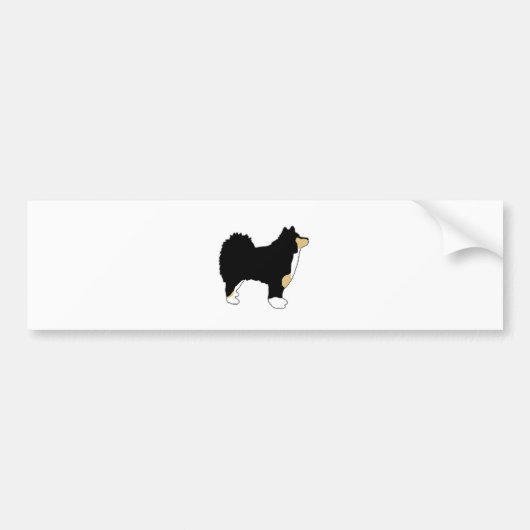 Finse lapphond bumpersticker (Voorkant)