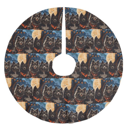 Finse Lapphond Halloween Spokengeest Kerstboom Rok (Voorkant)