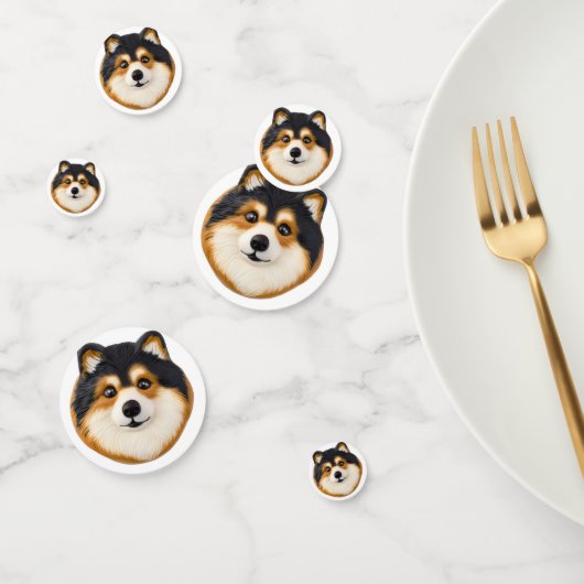 Finse Lapphond Honden 3D Geïnspireerd Confetti (Groep)