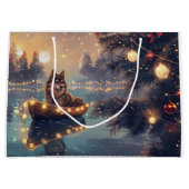 Finse Lapphond Kerstelijke Reis Groot Cadeauzakje (Voorkant)