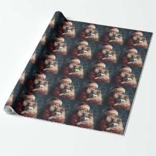 Finse Lapphond Kerstman Festive Kerstmis Cadeaupapier