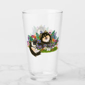 FINSE LAPPHUND 16 oz glas-ontwerp voor & achter Glas (Voorkant)