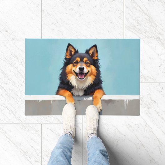 Finse Lapphund deurmat kunst (Binnen)