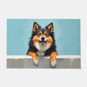 Finse Lapphund deurmat kunst (Voorkant)