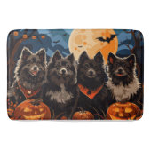 Finse Lapphund Halloween Spooky Badmat (Voorkant)