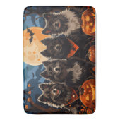 Finse Lapphund Halloween Spooky Badmat (Voorkant Verticaal)