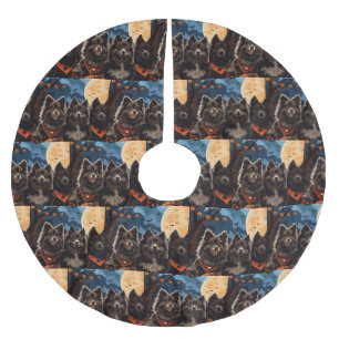 Finse Lapphund Halloween Spooky Kerstboom Rok