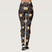 Finse Lapphund Halloween Spooky Leggings (Achterkant)