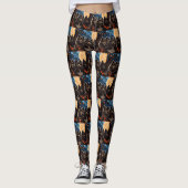 Finse Lapphund Halloween Spooky Leggings (Voorkant)