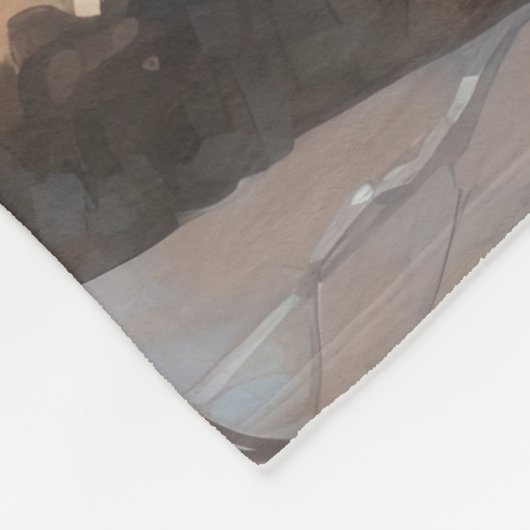 Finse Lapphund Hardloopsneeuw met kerst Pet Fleece Deken (Hoek)