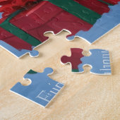 Finse Lapphund Hardloopsneeuw met kerst Pet Legpuzzel (Zijkant)