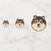 Finse Lapphund hond 3D geïnspireerd Confetti (Voorkanten)