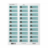 Finse Lapphund-hond retouradreslabels Etiket (Full Sheet)