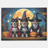 Finse Lapphund Honden Pompoen Halloween Grappig Magneet (Voorkant)