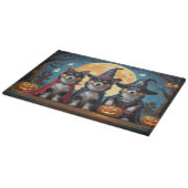 Finse Lapphund Honden Pompoen Halloween Grappig Snijplank (Hoek)