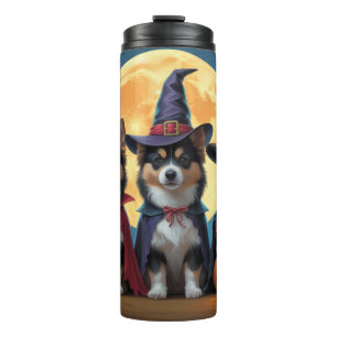 Finse Lapphund Honden Pompoen Halloween Grappig Thermosbeker