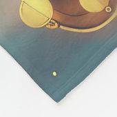 Finse Lapphund Kerstfeest reis Fleece Deken (Hoek)