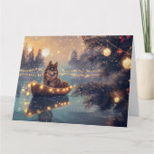 Finse Lapphund Kerstfeest reis Kaart (Voorkant)
