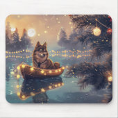 Finse Lapphund Kerstfeest reis Muismat (Voorkant)