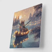 Finse Lapphund Kerstfeest reis Vierkante Klok (Hoek)