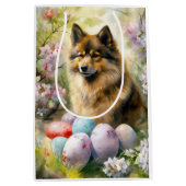 Finse Lapphund met paaseieren Medium Cadeauzakje (Voorkant)