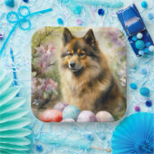 Finse Lapphund met paaseieren Papieren Bordje (Feest)