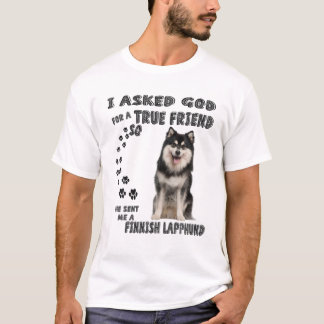 Finse Lapphund Quote mam Pa print Finse Lapp T-shirt