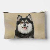 Finse Lapphund Schilderen Zwart en Tan Dog Art Etui (Achterkant)