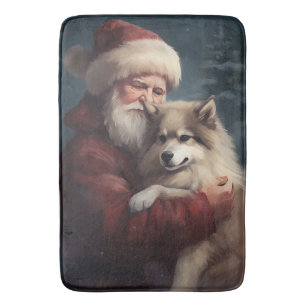 Finse Lapphund Sinterklaas Feestelijke Kerstmis Badmat