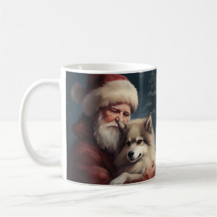 Finse Lapphund Sinterklaas Feestelijke Kerstmis Koffiemok