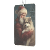 Finse Lapphund Sinterklaas Feestelijke Kerstmis Luchtverfrisser (Links)