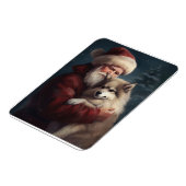 Finse Lapphund Sinterklaas Feestelijke Kerstmis Magneet (Linkerzijde)