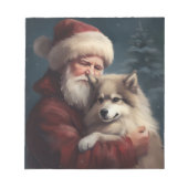 Finse Lapphund Sinterklaas Feestelijke Kerstmis Notitieblok (Voorkant)