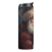 Finse Lapphund Sinterklaas Feestelijke Kerstmis Thermosbeker (Gedraaid links)