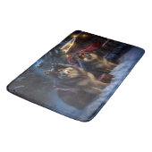 Finse Lapphund Sneeuwslee Kerst Decor Badmat (Gekanteld)