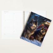 Finse Lapphund Sneeuwslee Kerst Decor Planner (Display)