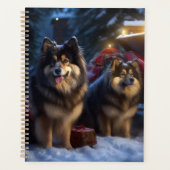 Finse Lapphund Sneeuwslee Kerst Decor Planner (Voorkant)