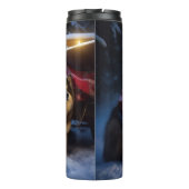 Finse Lapphund Sneeuwslee Kerst Decor Thermosbeker (Achterkant)