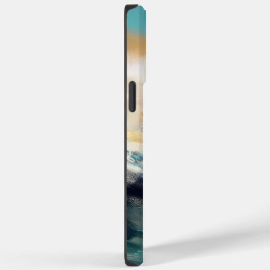 Finse Lapphund strand surfen schilderij Case-Mate iPhone Case (Achterkant / Rechts)