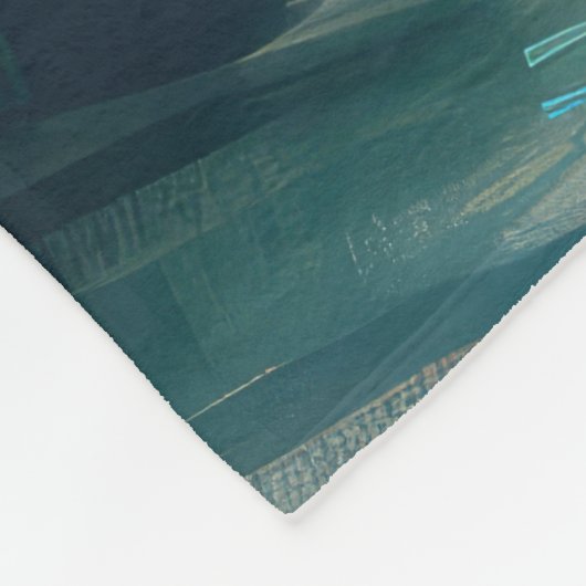 Finse Lapphund strand surfen schilderij Fleece Deken (Hoek)