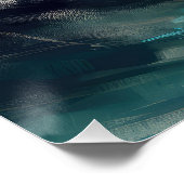 Finse Lapphund strand surfen schilderij Perfect Poster (Hoek)