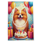 Finse Lapphund Verjaardagsfeest Medium Cadeauzakje (Voorkant)