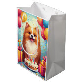 Finse Lapphund Verjaardagsfeest Medium Cadeauzakje (Achterkant Gekanteld)