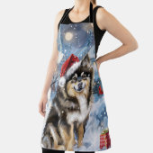 Finse Lapphund Winter Wonderland Christmas Joy Schort (Insitu)